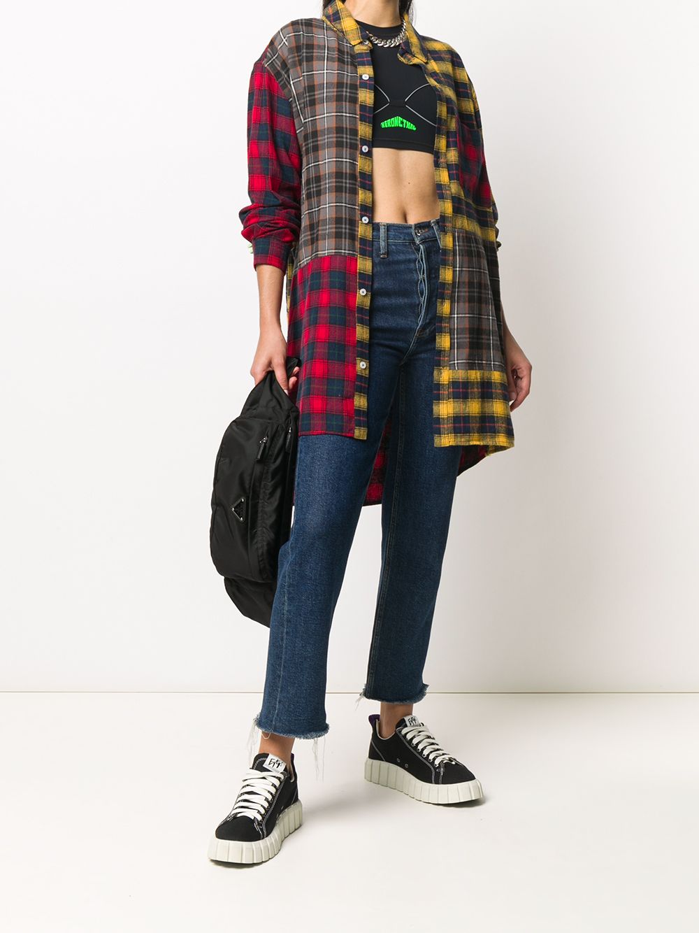 фото Perks and mini arial canopy tartan-print shirt