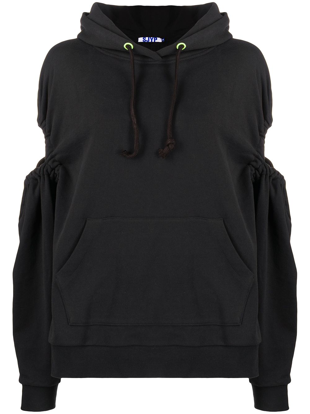 фото Sjyp shoulder opened hoodie