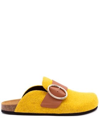 Shop JW Anderson felt loafer mules with Express Delivery - FARFETCH