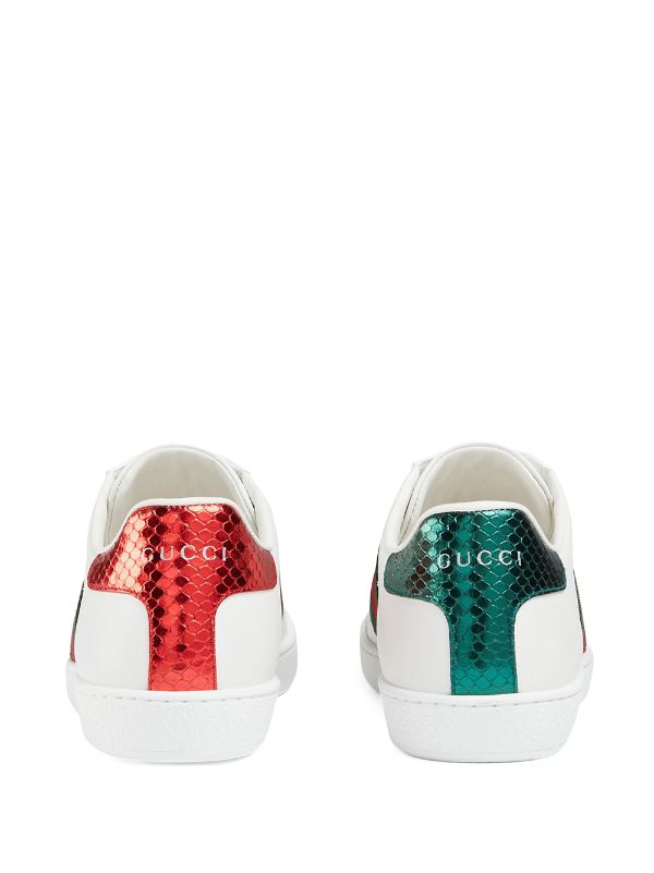 Gucci Embroidered Ace Sneakers Farfetch