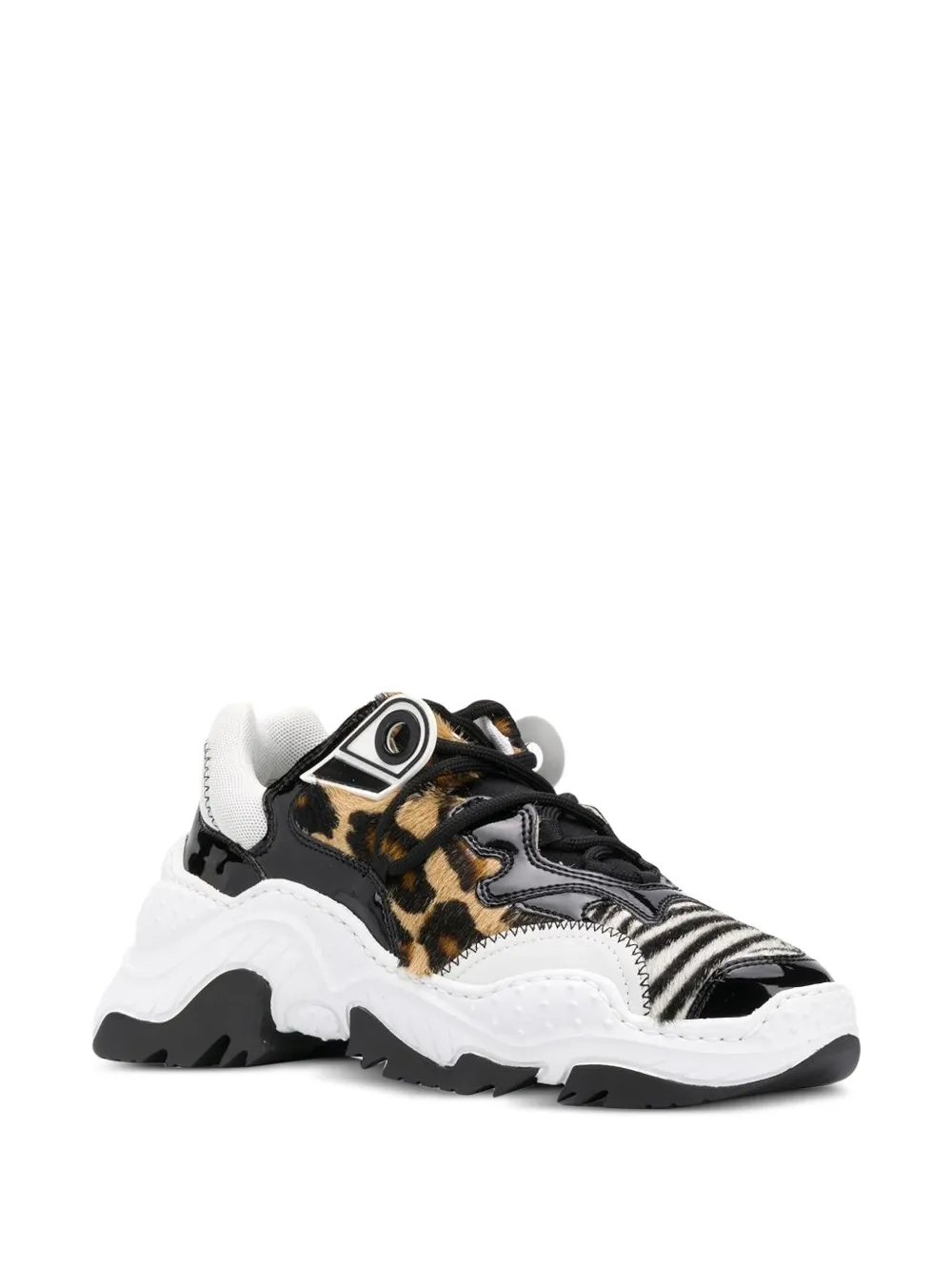 Nº21 Sneakers met ponyhaar - Wit