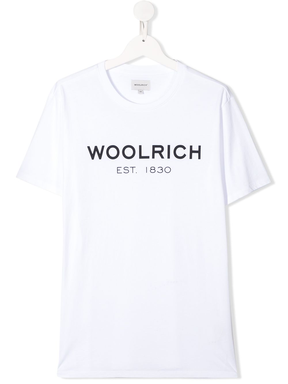 фото Woolrich kids teen logo print t-shirt