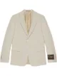 Image 1 of Gucci label-embellished single-breasted blazer