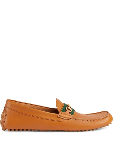 leather loafer with interlocking g horsebit
