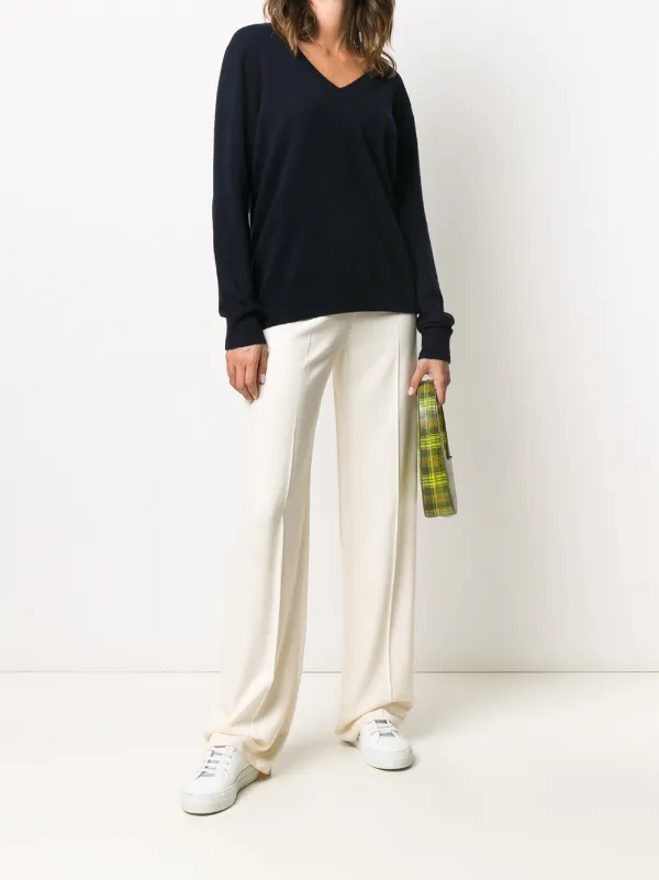 Vince Weekend V neck Jumper Blue FARFETCH PH