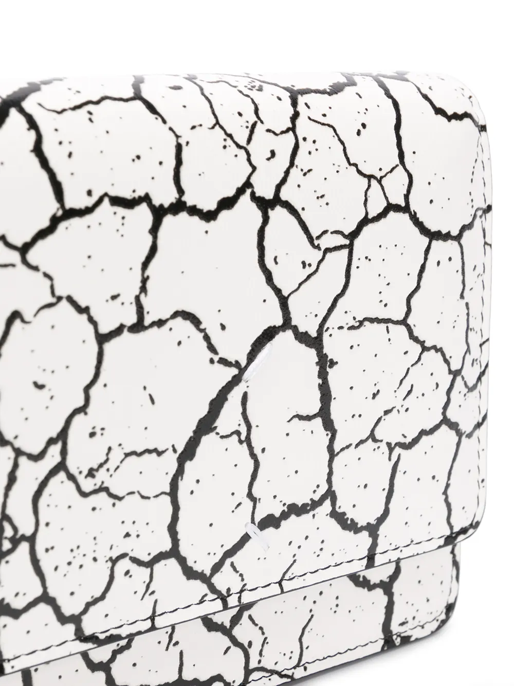 Maison Margiela Clutch met gebarsten effect Wit