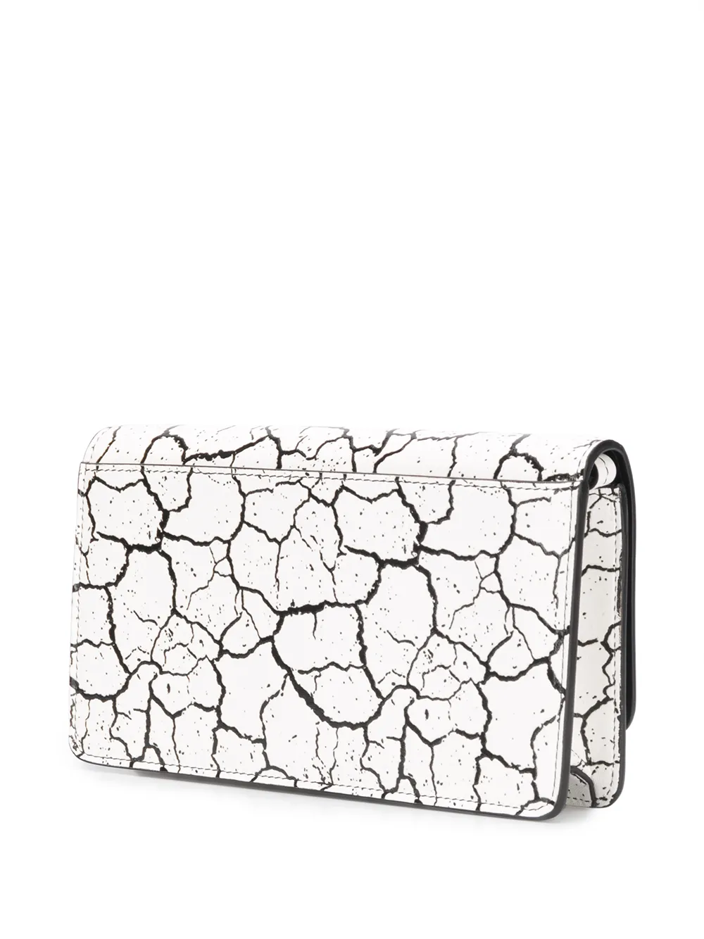 Maison Margiela Clutch met gebarsten effect Wit