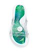Versace tropical plant print slides