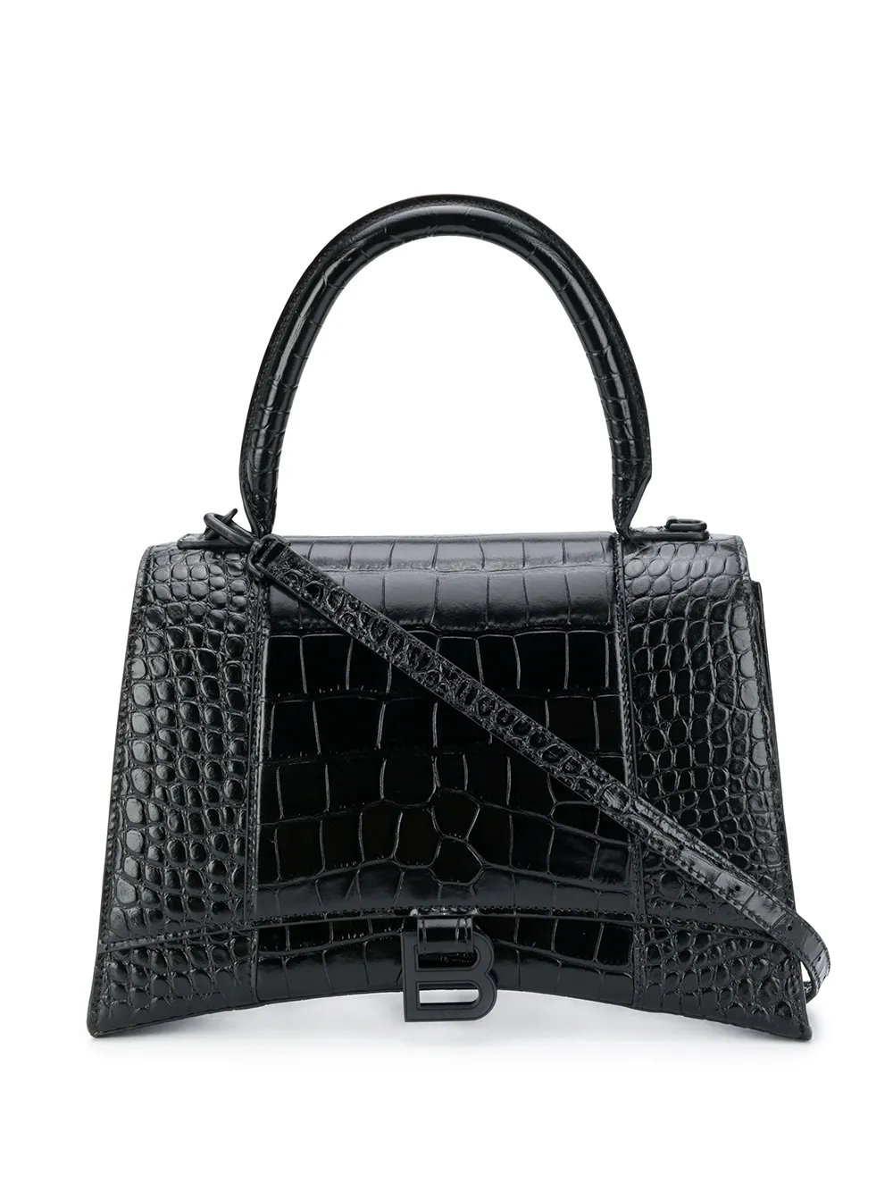 croc embossed effect tote bag
