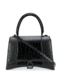 Balenciaga croc embossed effect tote bag - Black