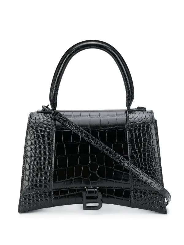 Balenciaga Croc Embossed Effect Tote Bag Black FARFETCH IE