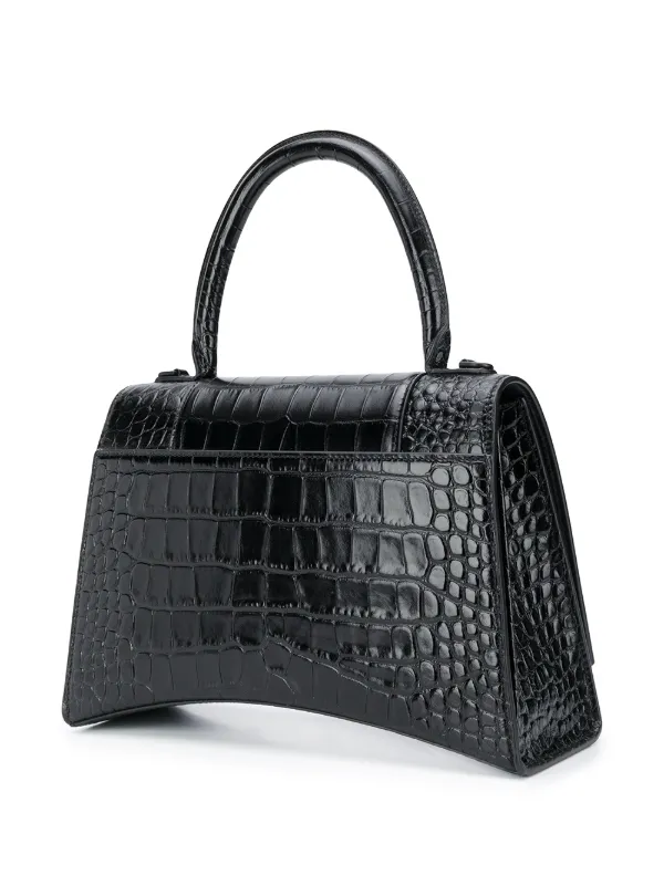 Balenciaga croc embossed effect tote bag women Leather OS Black