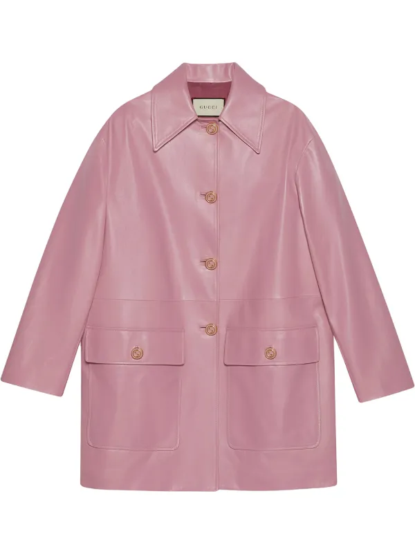 gucci pink coat