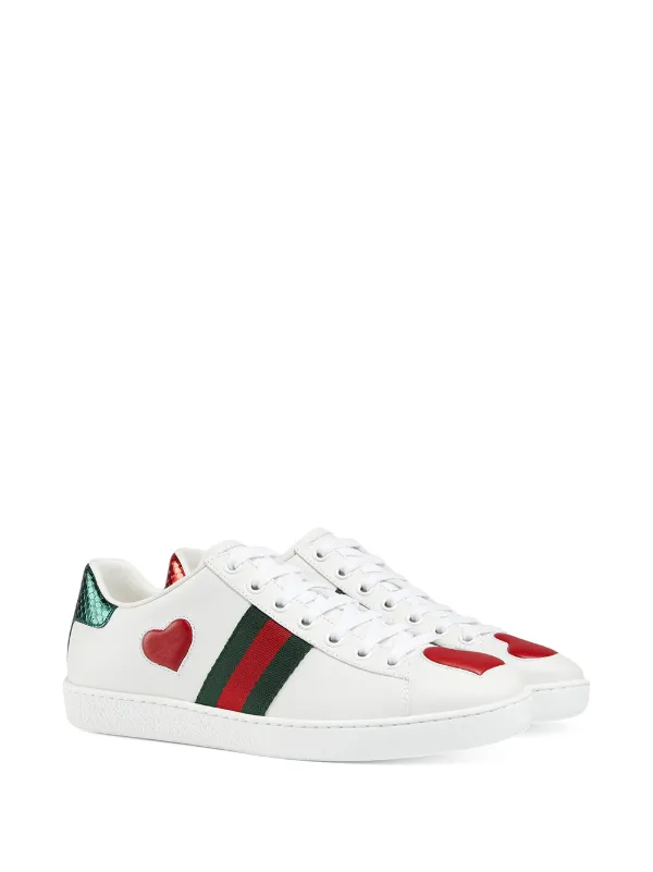 gucci heart ace sneakers
