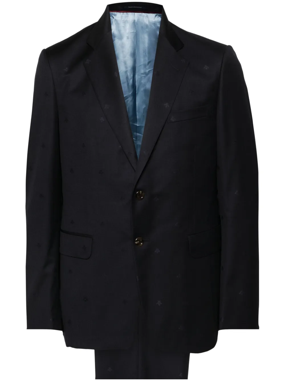 Gucci single-breasted wool two-piece suit - Blue