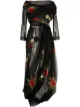 Image 1 of Simone Rocha embroidered tulle overlay dress