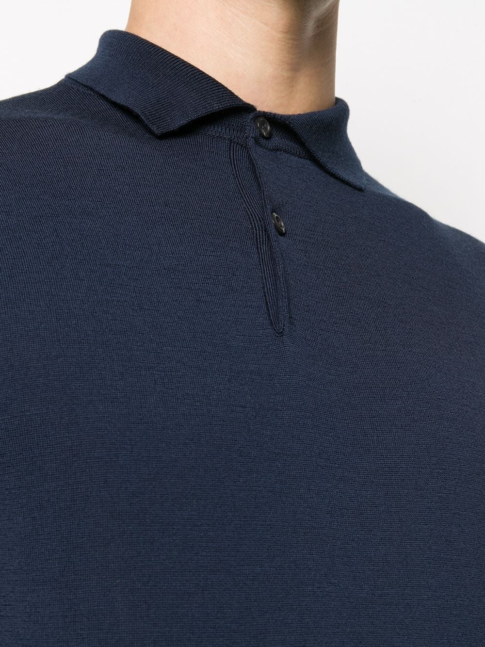 John Smedley Fine Knitted Polo Shirt - Farfetch