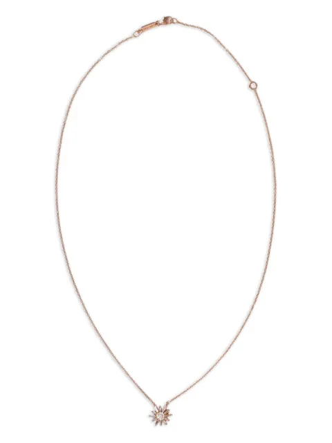 Suzanne Kalan 18k rose gold Flower diamond necklace