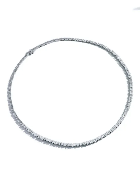 Suzanne Kalan 18K white gold diamond necklace