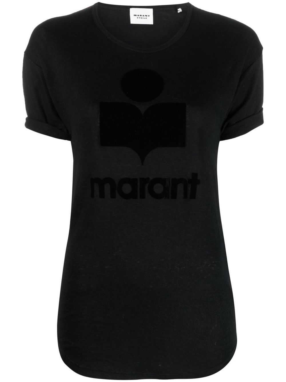 Shop Isabel Marant Étoile Koldi Logo T-shirt In Black