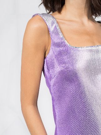 low-back iridescent mini-dress展示图