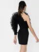 Alexandre Vauthier one-shoulder ruffle-trim mini dress
