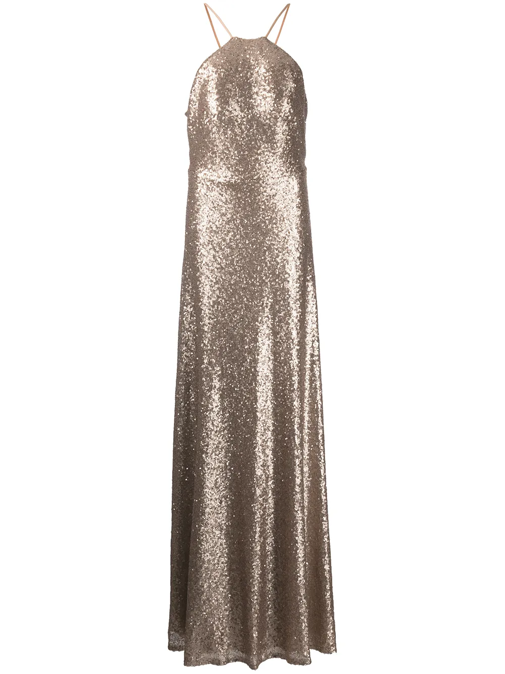 

Marchesa Notte Bridesmaids Varena sequin gown - Metallic