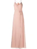 Marchesa Notte Bridesmaids sleeveless tied waist dress - Pink