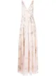 Image 1 of Marchesa Notte Bridesmaids floral-print tulle sleeveless gown