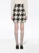 Gucci houndstooth print mini skirt
