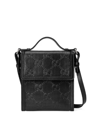 gucci black embossed bag
