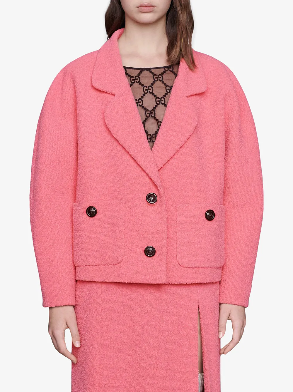 Gucci Boxy Tweed Jacket - Farfetch
