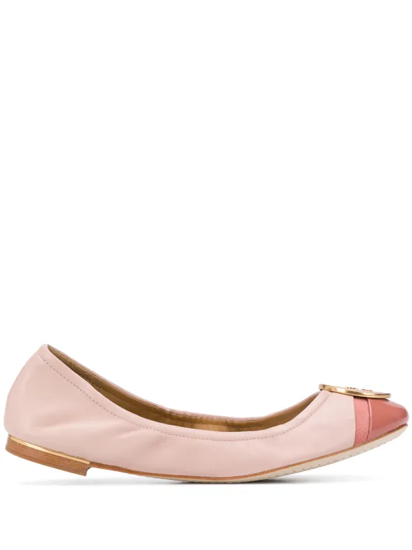 tory burch pink ballet flats