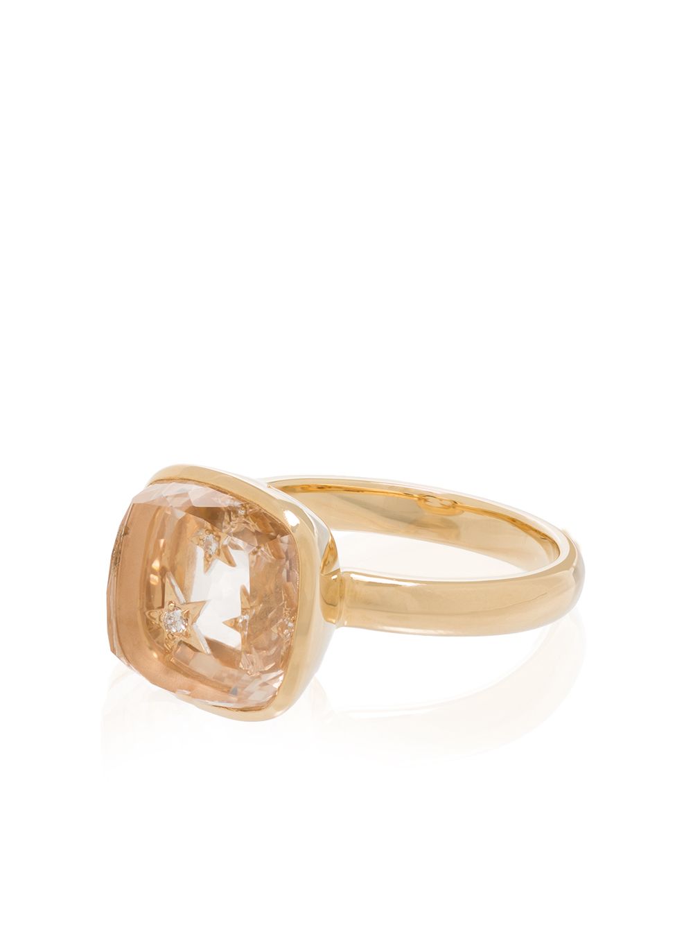 фото Foundrae кольцо per aspera ad astra из желтого золота с бриллиантами