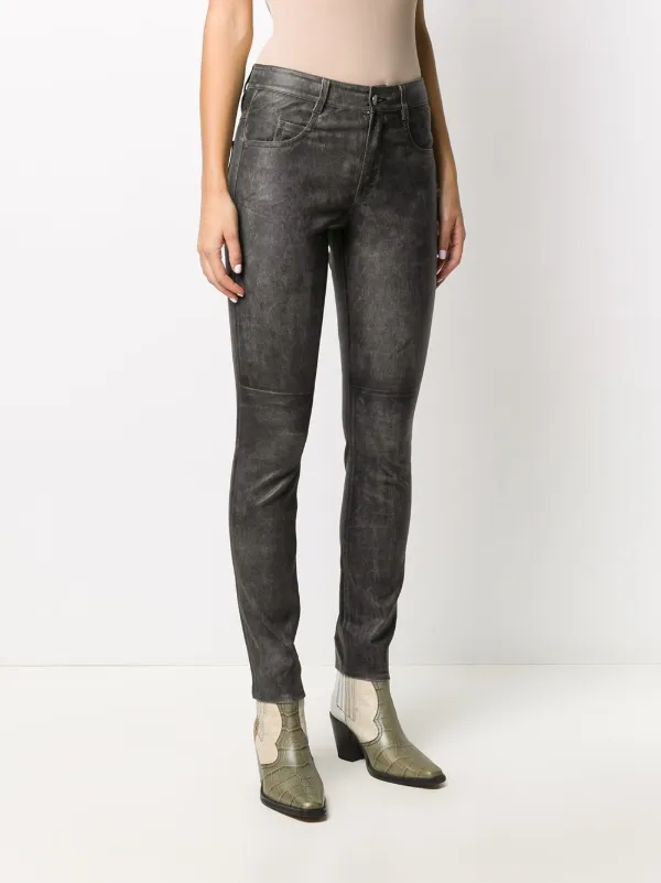 Isabel Marant Étoile Leren Broek - Farfetch