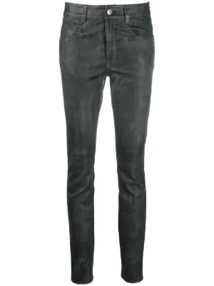 patterned skinny trousers womens