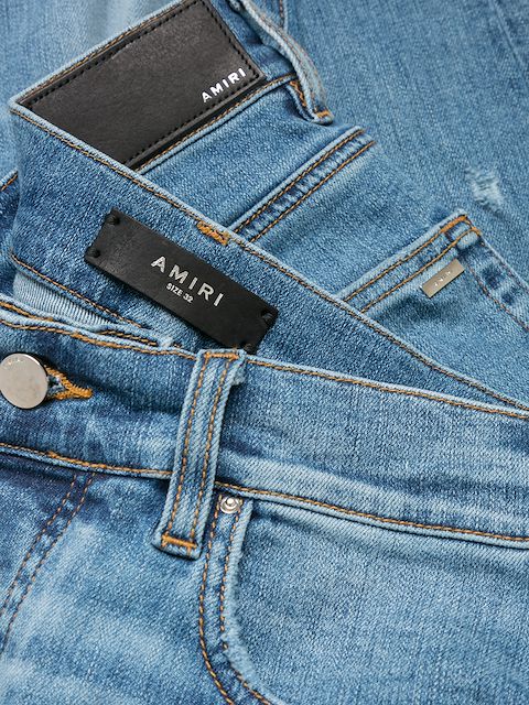 amiri flower jeans