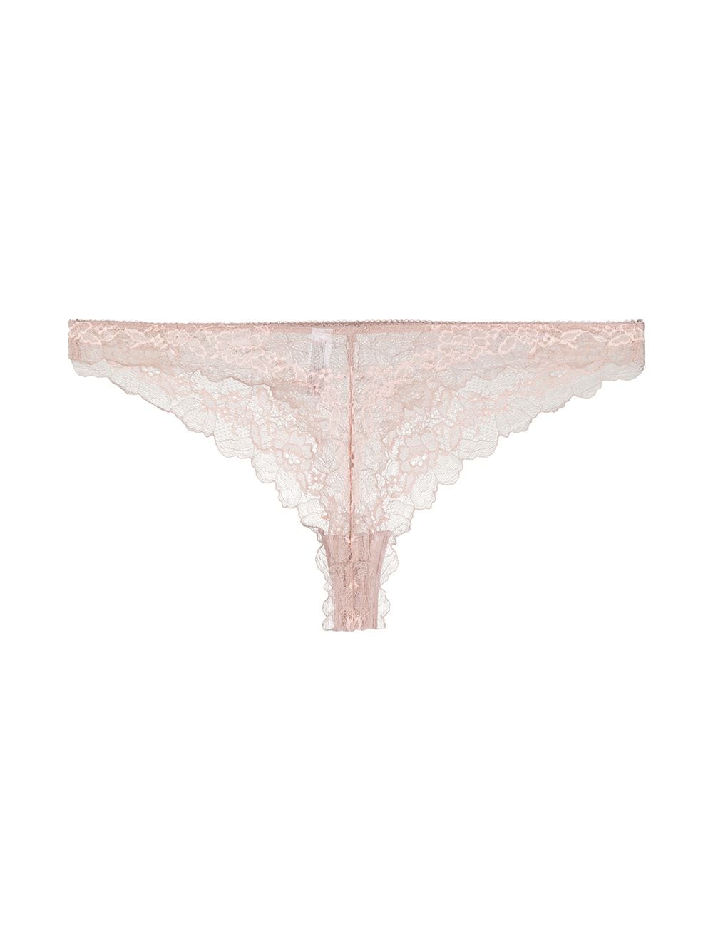 Shop Wacoal Perfection Lace Thong In Pink