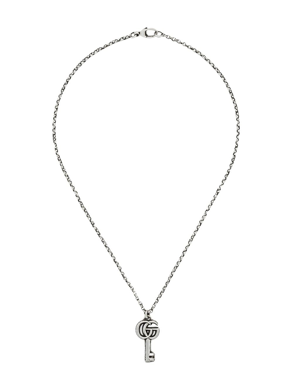 

Gucci Double G key charm necklace - Silver