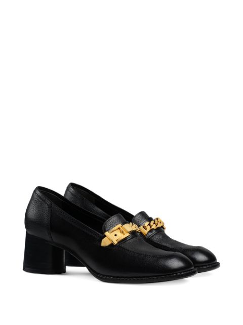 gucci high heeled loafers