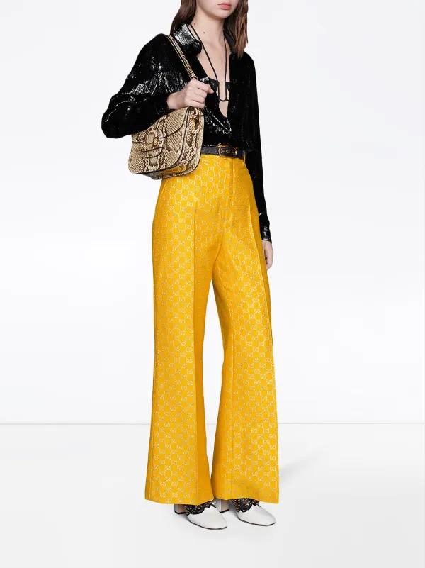 yellow gucci pants