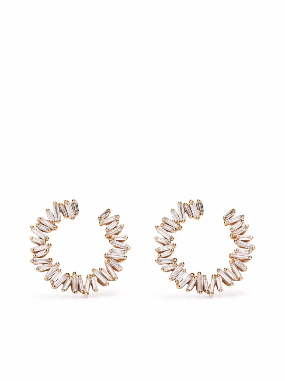 anneaux en or rose 18ct à diamants