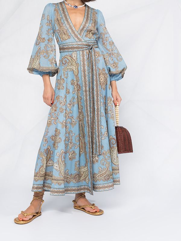 zimmermann fiesta wrap dress