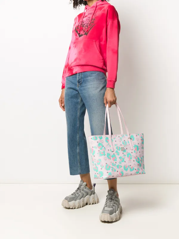 mcm leopard tote