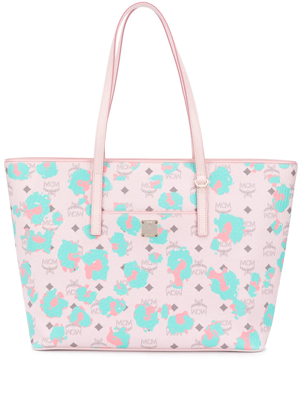 mcm pink anya tote