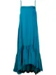 Image 1 of Gianluca Capannolo ruffled hem silk dress