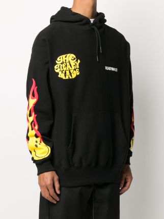 flame-print logo hoodie展示图