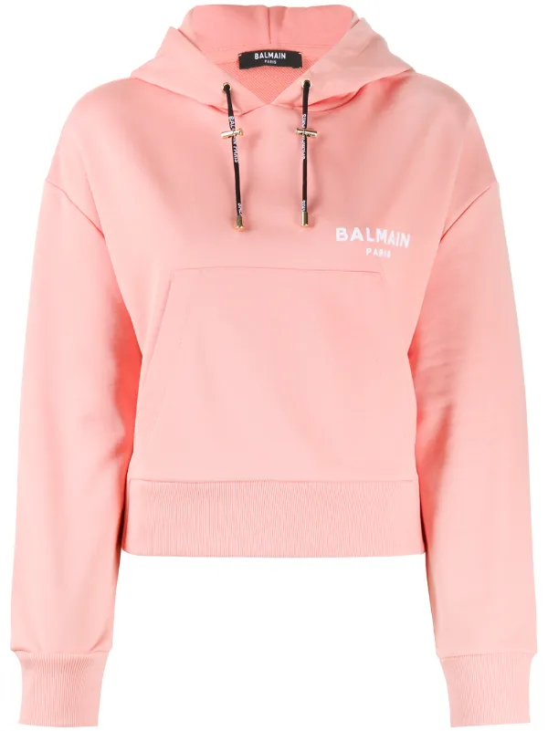 pink drawstring hoodie