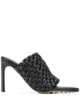 Image 1 of Bottega Veneta woven-strap mid-heel mules