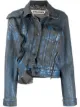 Image 1 of Ottolinger double collar asymmetric denim jacket